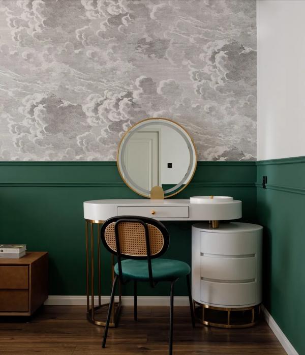 80㎡濃郁復古風婚房，不動硬裝，以軟裝設計實現屋主心中所求