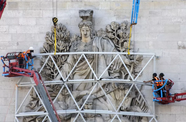 明天起，巴黎凱旋門將&quot;消失&quot;