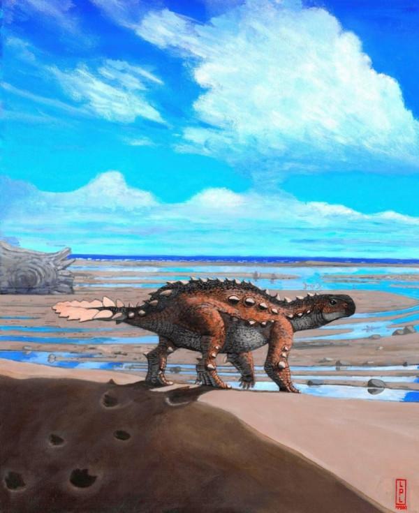 這隻恐龍，尾巴上長了一把“黑曜石鋸劍”