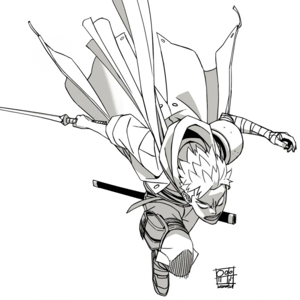 畫熱血漫畫的人設，真酷