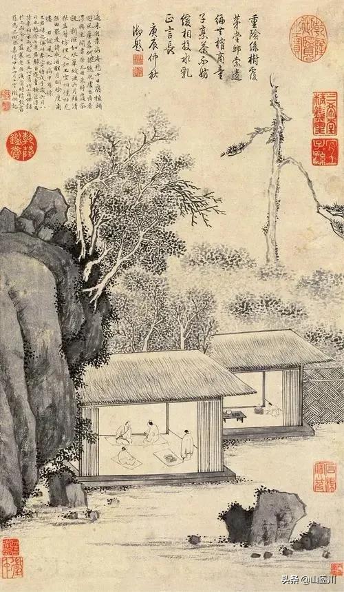 明· 文徵明 詩文書畫無一不精 與祝允明唐寅徐禎卿並稱吳中四才子