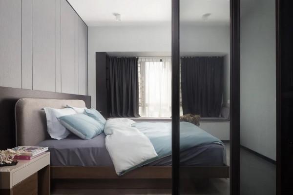 125㎡現代簡約風，黑白灰+木色，高階又大氣，進門就被迷住了