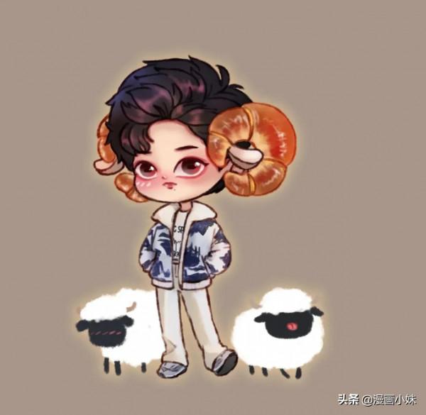 63張Q版肖戰哥哥的繪畫，呆萌又可愛