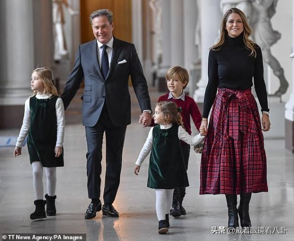 瑞典公主出席王室傳統活動，黑衣紅裙被指模仿凱特王妃，美豔動人