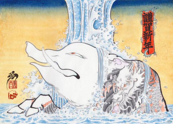 插畫丨浮世繪party！大膽有趣的想象，將經典演繹出時尚流行