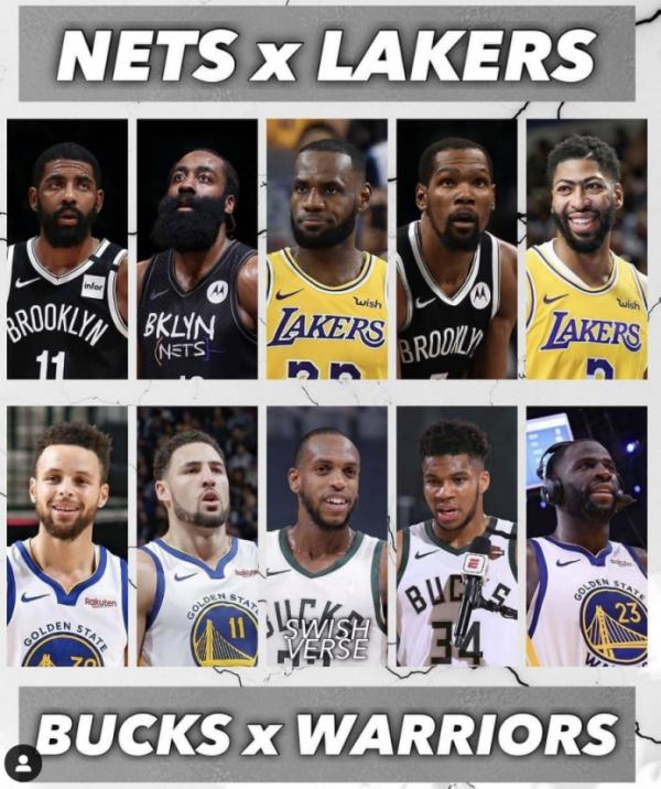 籃網湖人聯隊對決勇士雄鹿 7場系列賽你看好誰？