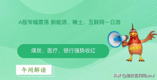 午評：A股窄幅震盪，新能源、稀土、網際網路一日遊