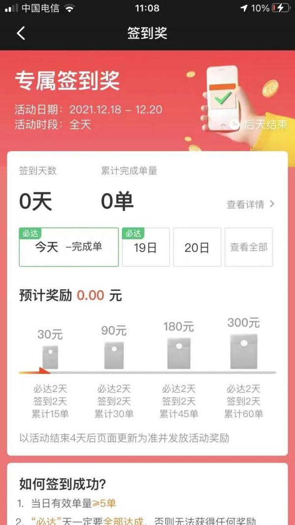 美團眾包的12月跑單獎勵拿了嗎？