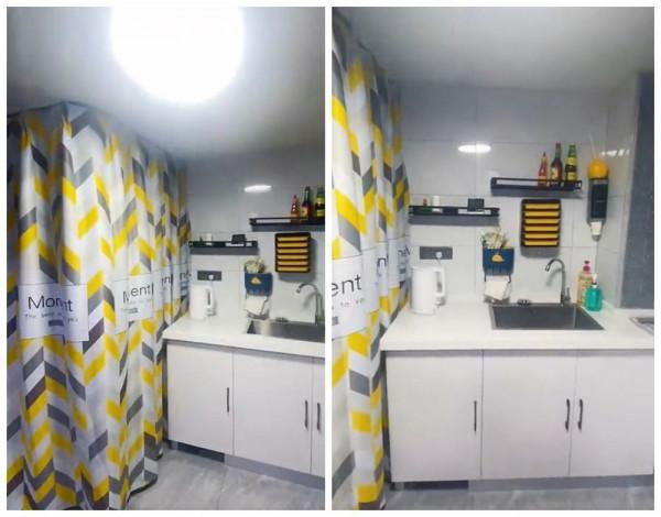 他把18㎡車庫改成小家，廚衛臥室要啥有啥，網友：再吵架睡車庫