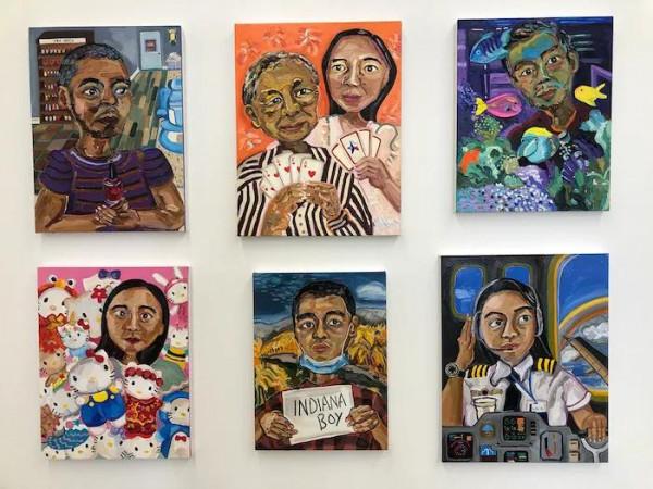 「我不是病毒」陳舒商畫展在洛杉磯舉行