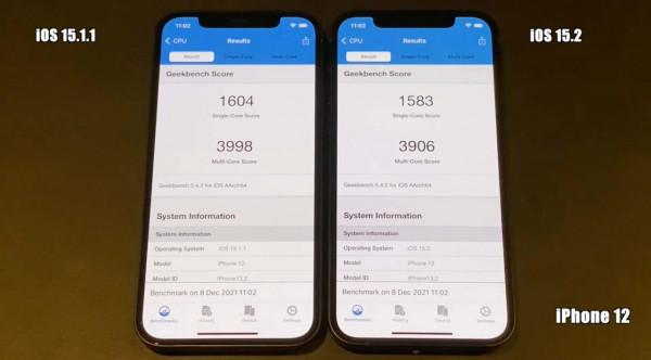 iOS15.2 正式版流暢度整體提升明顯！效能測試比較穩定