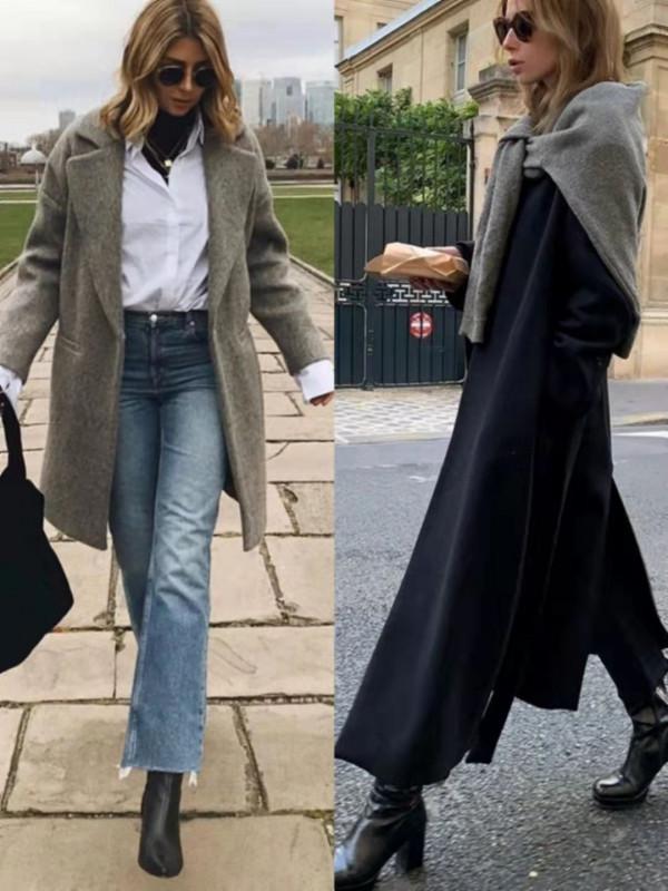 秋冬穿“大衣+短筒靴”，有溫度又有風格，值得40、50歲女人借鑑