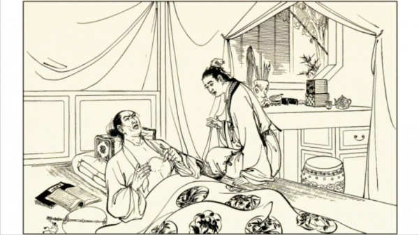 民間故事：死後報知己，魂魄闖大堂，不一會，縣令的臉腫了起來