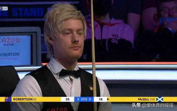 大師賽八強出爐！羅伯遜順利突圍！麥克吉爾三大賽首冠再推遲