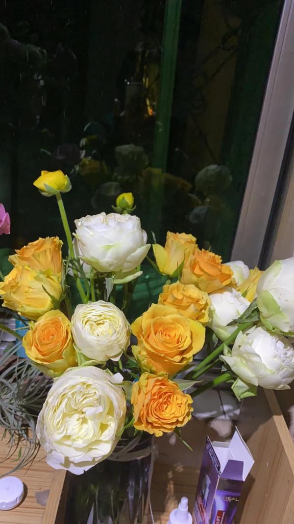 冬天暖色系的花朵