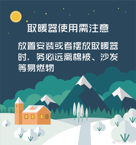 取暖器使用注意事項