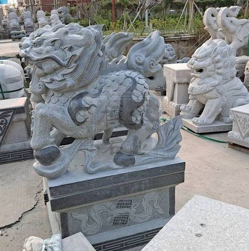 如何放置石雕麒麟