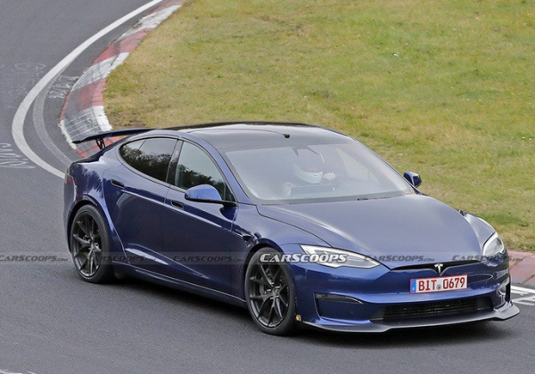 大尾翼+誇張前唇，Model S效能版諜照，特斯拉或重啟Plaid+計劃