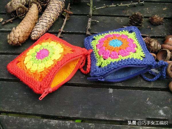 舊衣褲的拉鍊剪下來後，用鉤針戳一圈就有無數的收納