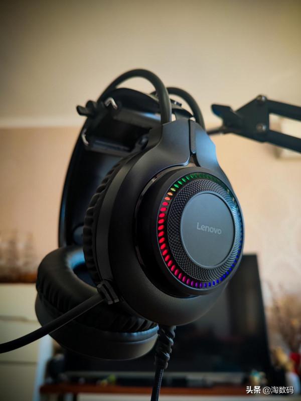 USB數字音效卡+RGB光效：￥46塊錢ThinkPlus頭戴式遊戲耳麥開箱曬單