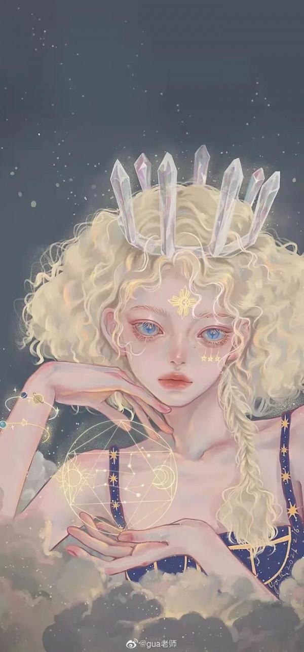 #十二星座桌布# #星座擬人# 插畫# #手繪頭像#