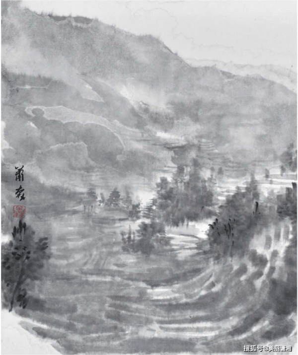 畫家蕭奔:茶園作品系列 畫家蕭奔:茶園作品系列