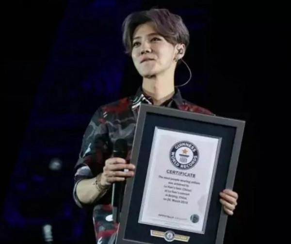 鹿晗創造的吉尼斯紀錄有哪些？