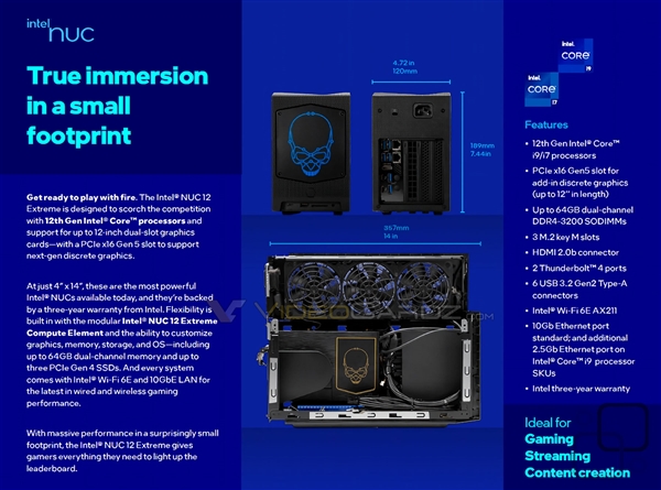 價格上萬！Intel 12代NUC迷你機至尊版洩露：首次可升級CPU