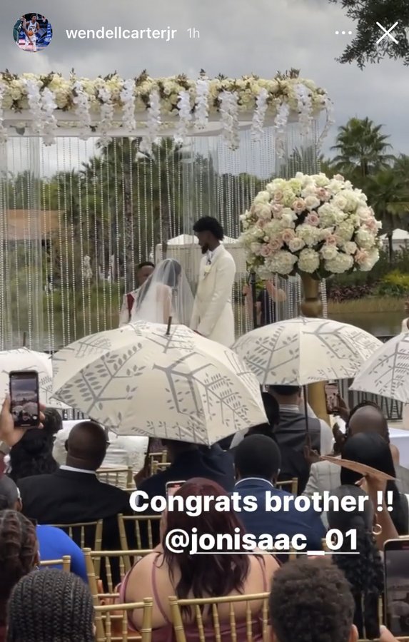 佳偶天成！魔術官方祝賀艾薩克新婚：艾薩克夫婦，恭喜你們