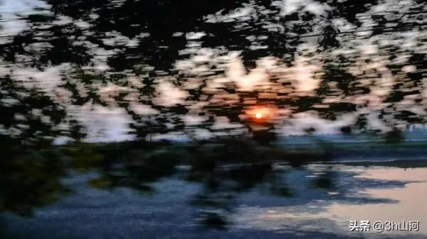 江漢平原上的日落時分