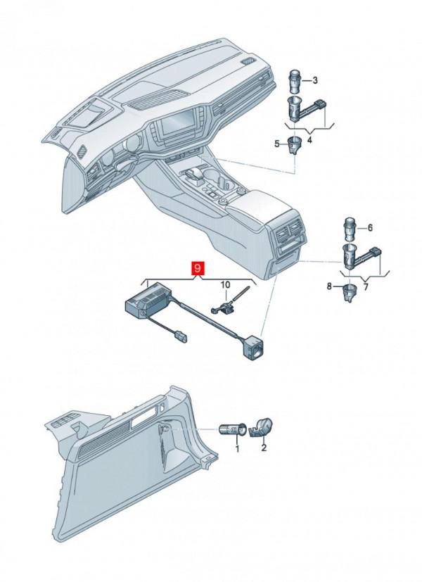 進口大眾途銳後排電源沒電怎麼辦？