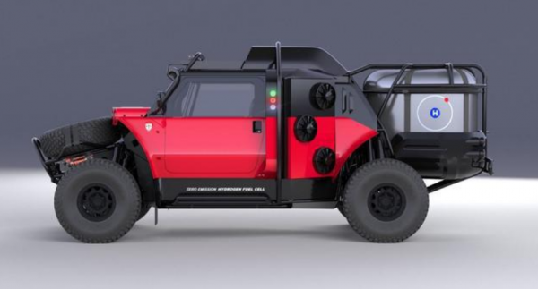 美國“小作坊”打造氫能源皮卡，燃料罐設計成外掛式，你敢開？