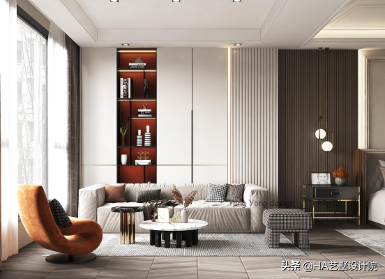 300㎡現代風,活潑撞色設計,輕奢質感美不勝收 300㎡現代風,活潑撞色設計,輕奢質感美不勝收