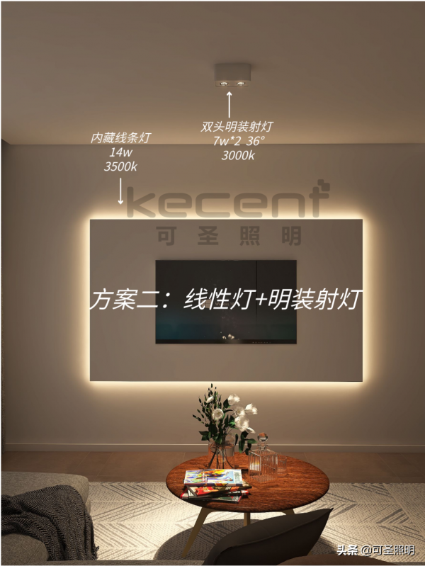 電視牆怎麼布燈？6種布燈掌握這些就夠了