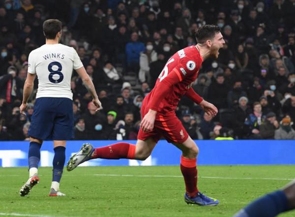 足球——英超聯賽：熱刺戰平利物浦