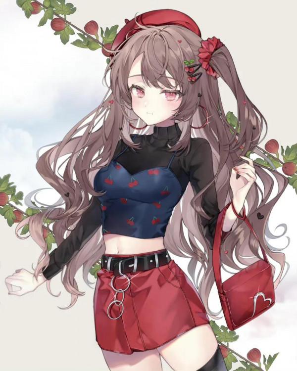 插畫欣賞｜可愛的動漫少女們在花中起舞