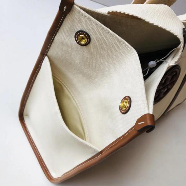 帆布購物袋，帆布配皮材料，經典大方