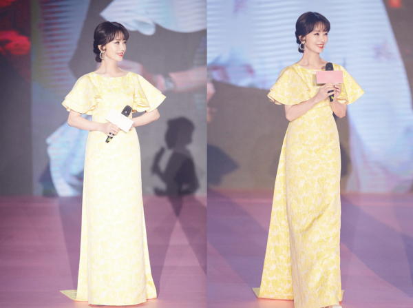 趙雅芝真是沒有“奶奶樣”，穿身黃色碎花裙扮嫩太成功，哪像70後