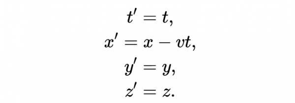 洛倫茲變換——狹義相對論中最重要的數學概念，同時性的終結