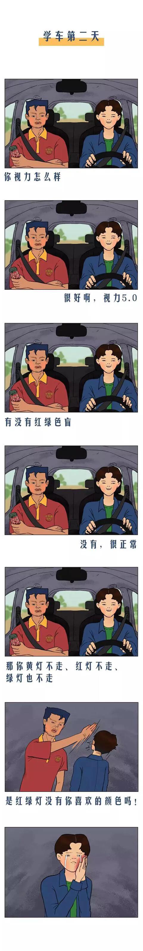 漫畫：學個車太不容易了