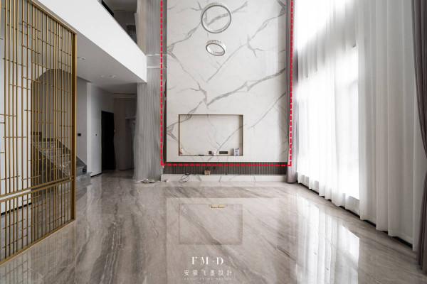 比起大理石我更喜歡巖板，能上牆能鋪樓梯，花紋漂亮規格大也耐磨