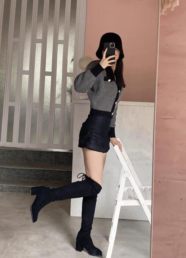 小個子穿上瞬間增高的冬靴，穿搭方便，修飾腿型，太好看了