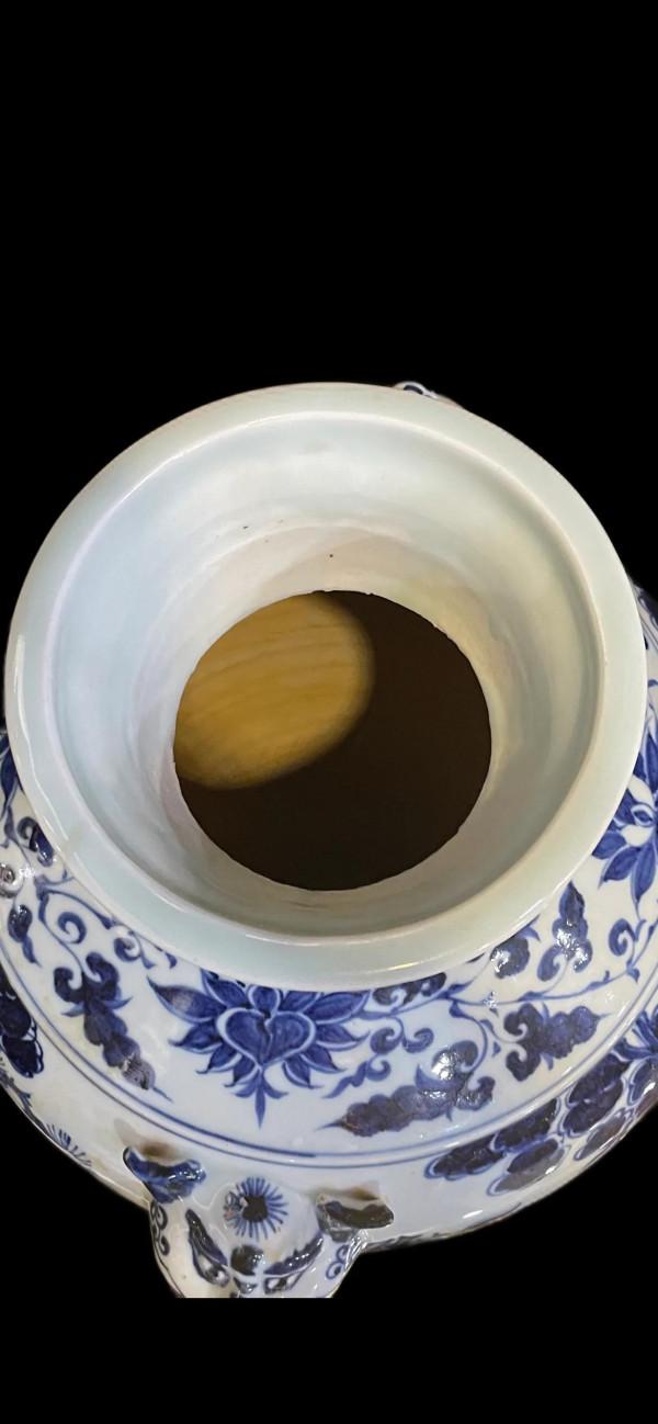 元末明初,青花虎獸耳瓷器 元末明初,青花虎獸耳瓷器