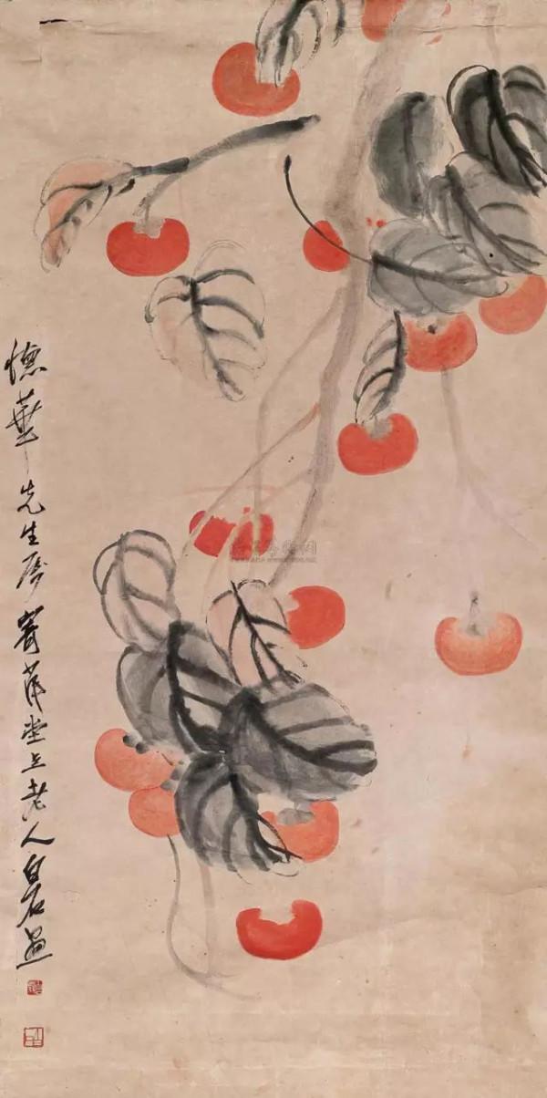 歲歲年年，“柿柿如意”丨國畫柿子