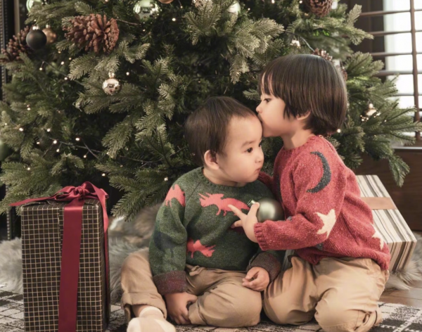 10個明星家庭過聖誕：有人發全家福曬孩子，有人曬聖誕樹曝光豪宅