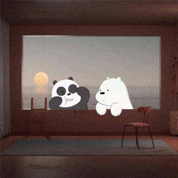 超級治癒的卡通動漫朋友圈背景圖