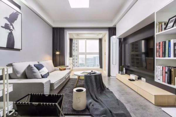 75平北歐風二居室，滿牆的儲物櫃再也不擔心東西放不下