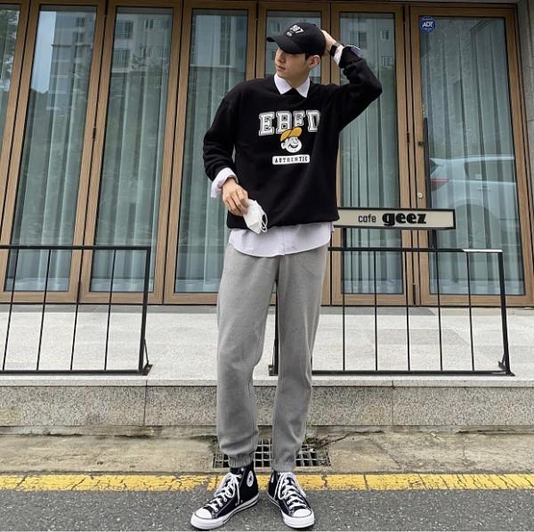 身高180cm+男生休閒感穿搭，利落感十足的搭配