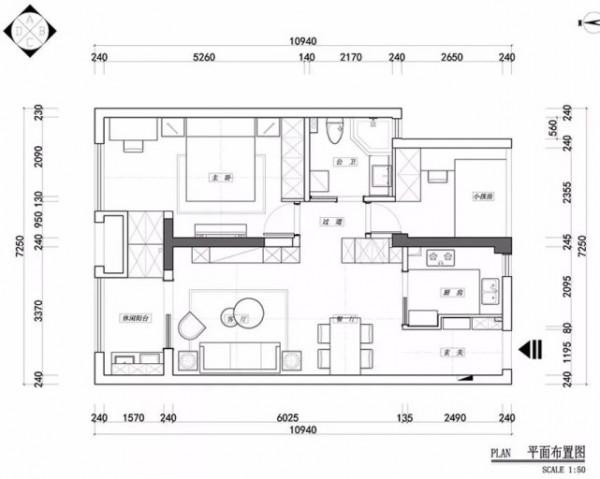 75平北歐風二居室，滿牆的儲物櫃再也不擔心東西放不下
