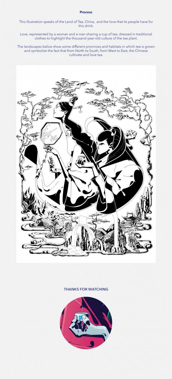 非常獨特的插畫風格《愛茶人》丨法國畫師Gilles Warmoes的作品